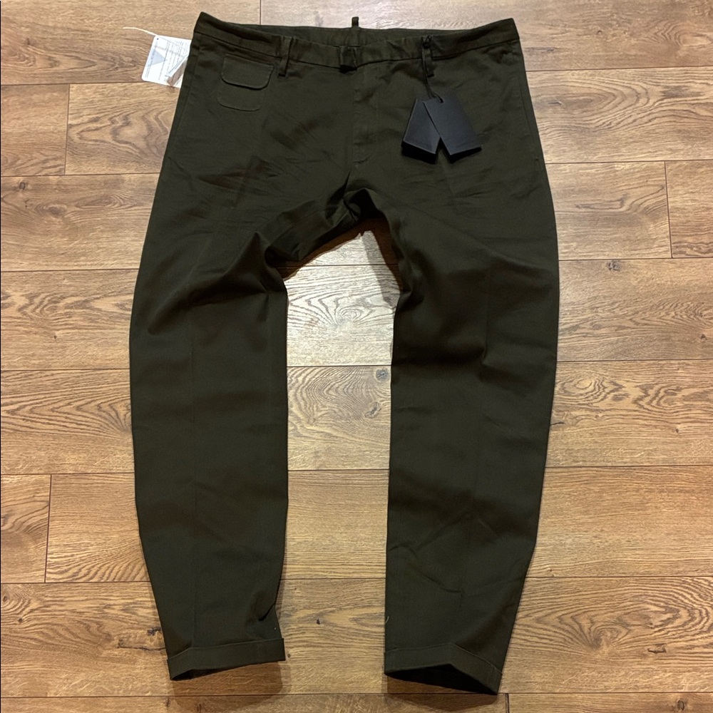NWT DSQUARED2 Olive Green chinos